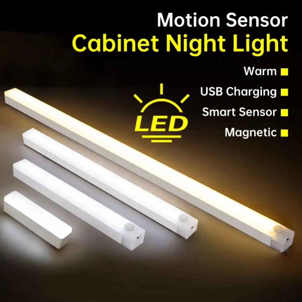 Clopal Wireless LED Motion Sensor Light for Kitchen Cabinet Bedroom Wardrobe, Closet -Warm Color