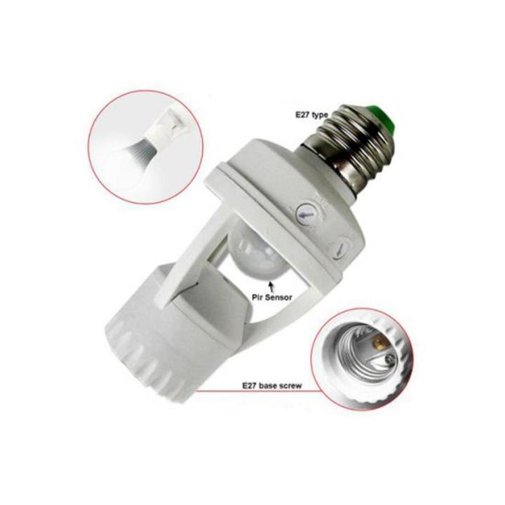 Motion Sensor LED Bulb Holder Auto On/Off Light Control Sensor