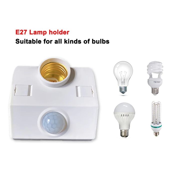 Human Motion Sensor Bulb Holder